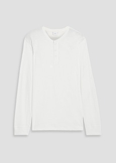 Onia - Slub cotton-jersey Henley T-shirt - White - XL