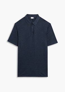 Onia - Slub linen jersey polo shirt - Blue - S