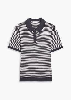 Onia - Striped cotton polo shirt - Gray - M