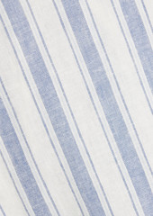 Onia - Striped linen-blend gauze maxi dress - Blue - M