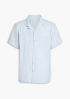 Onia - Striped linen-blend shirt - Blue - S