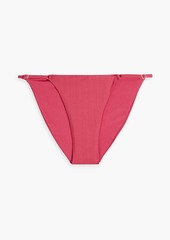Onia - Ribbed low-rise bikini briefs - Orange - XS