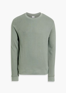 Onia - Waffle-knit cotton-blend sweatshirt - Green - S