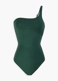 Onia - Wren one-shoulder ribbed swimsuit - Green - XS