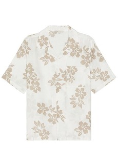 onia Air Linen Convertible Vacation Coast Floral Shirt