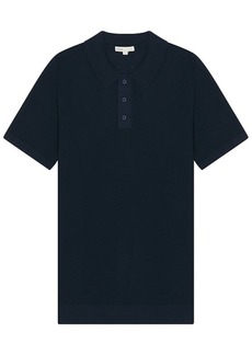 onia Cotton Textured Knit Polo