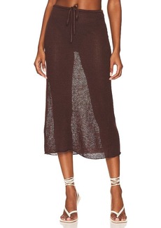 onia Drawstring Midi Skirt