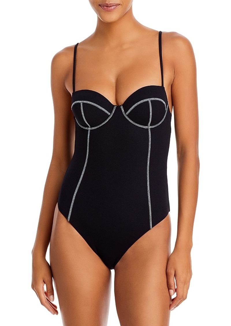 Onia Valerie Seamed One Piece Swimsuit
