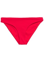 Onia Woman Lily Ribbed Low-rise Bikini Briefs Tomato Red