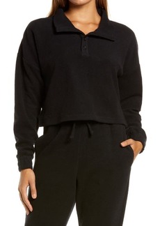 Onia Women's Cotton Terry Pullover in Black at Nordstrom