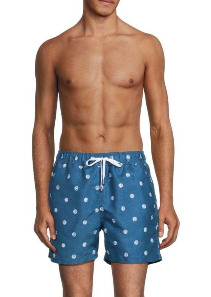 Onia Print Drawstring Swim Shorts