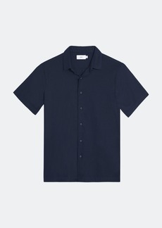 Onia Stretch Linen Short Sleeve Shirt - M