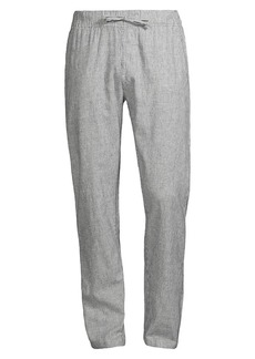 Onia Stretch-Linen Striped Pants