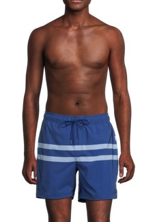 Onia Striped Drawstring Swim Shorts