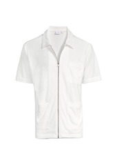 Onia Towel Terry Zip-Up Shirt
