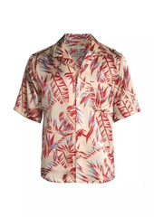 Onia Vacation Floral Silk Shirt