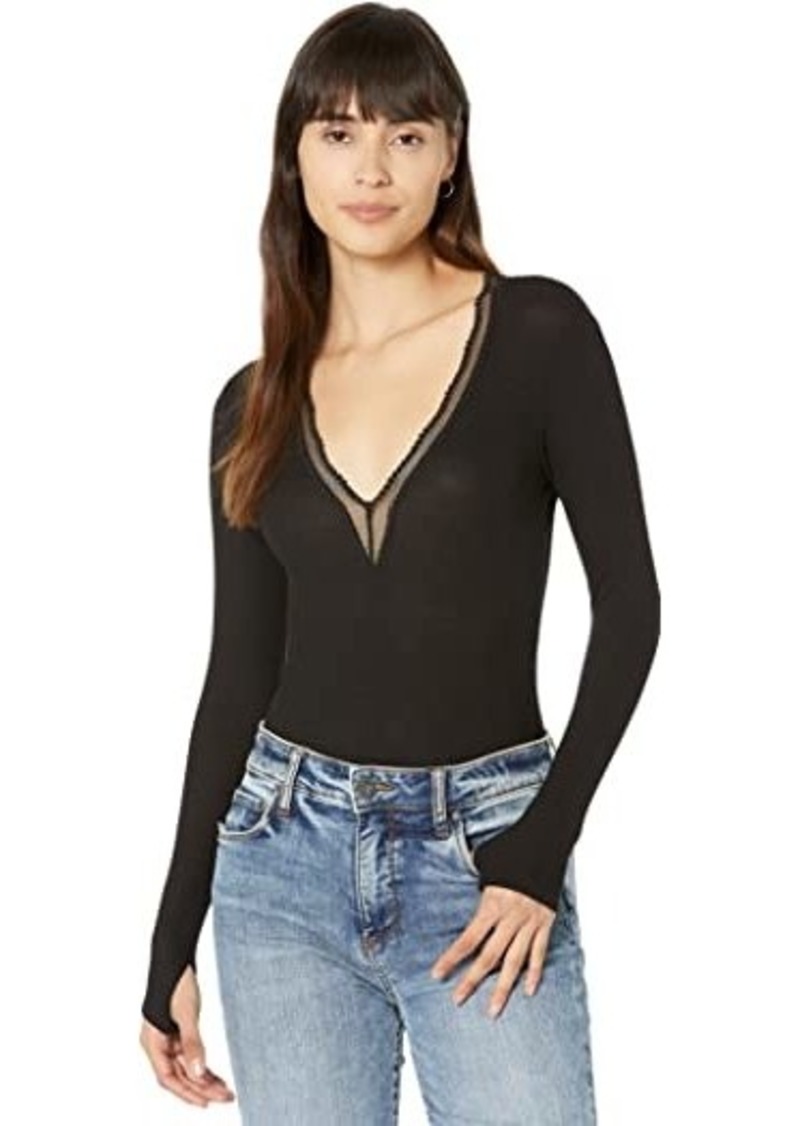Only Hearts Featherweight Thermal Deep V Bodysuit