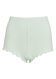 Only Hearts Pamela Rib-Knit Cotton Shorts