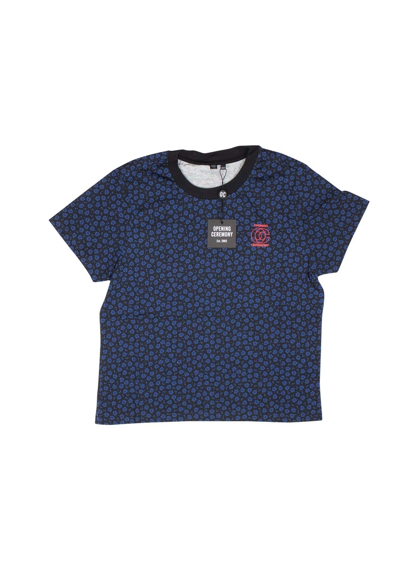Opening Ceremony Blue Fem Fit Printed T-Shirt