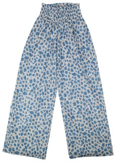 Opening Ceremony Blue Polyester Leopard Print Pull On Pants