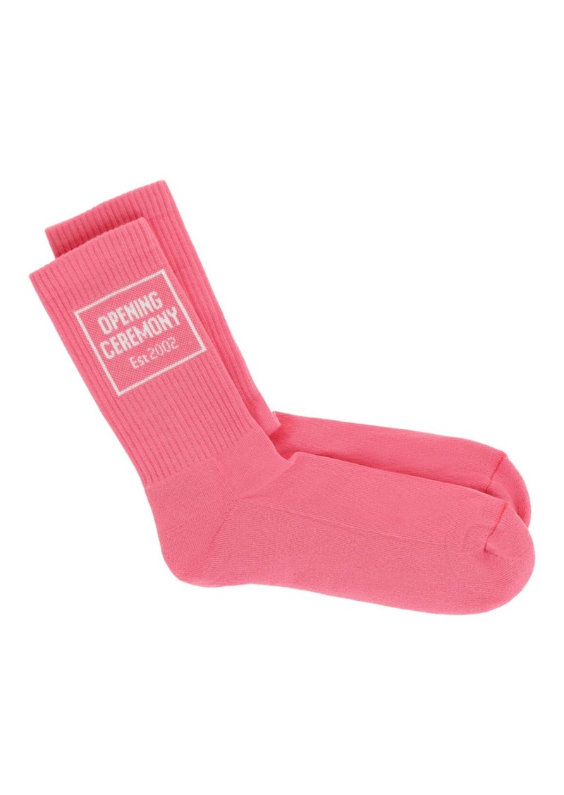 Opening Ceremony Box Logo Terry Socks