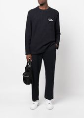 Opening Ceremony embroidered-logo cable knit trousers