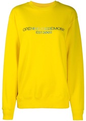 Opening Ceremony embroidered text logo sweatshirt