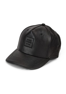 Opening Ceremony Faux Leather Logo Cap