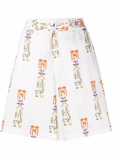 Opening Ceremony graphic-print wide-leg shorts