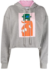 Opening Ceremony hand chair print cropped hoodie