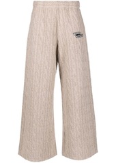 Opening Ceremony logo-embroidered cable-knit trousers