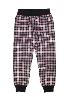Opening Ceremony Navy Plaid Knit Joggers