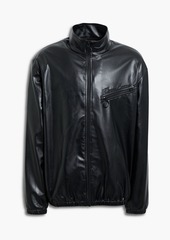 Opening Ceremony - Embroidered faux leather jacket - Black - S