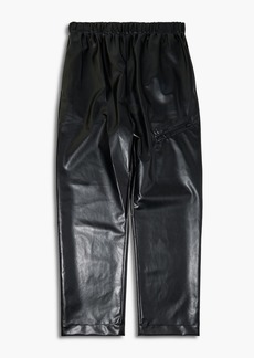 Opening Ceremony - Embroidered faux leather pants - Black - IT 44