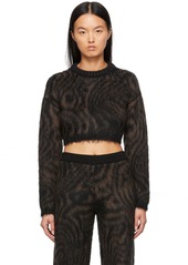 Opening Ceremony Black & Brown Heartwood Sweater