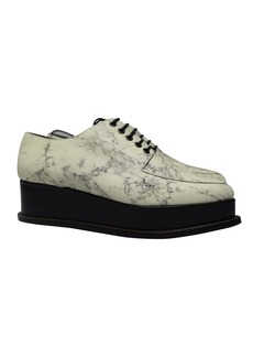 Opening Ceremony Eleanora Platform Oxfords in Marble Print Leather