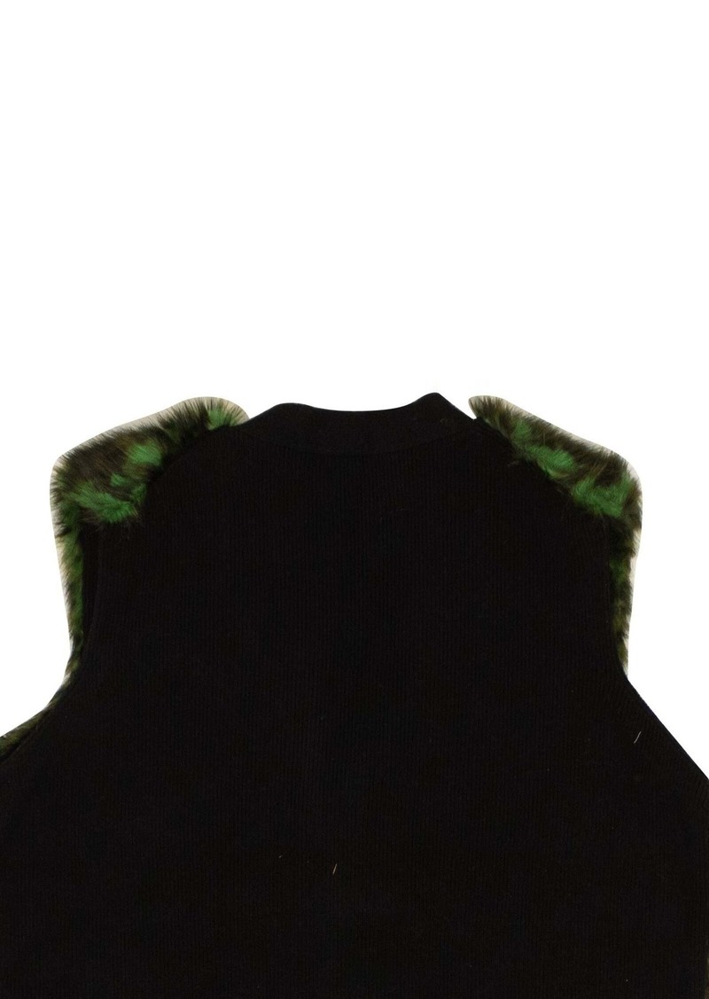 Opening Ceremony Leopard Faux Fur Vest - Multi