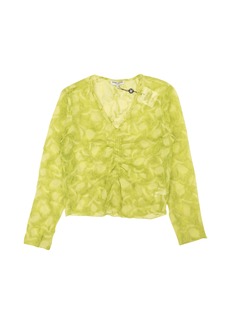 Opening Ceremony Ls Crinkle Top - Yellow