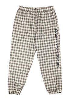 Opening Ceremony Plaid Nylon Jog Pant - Black