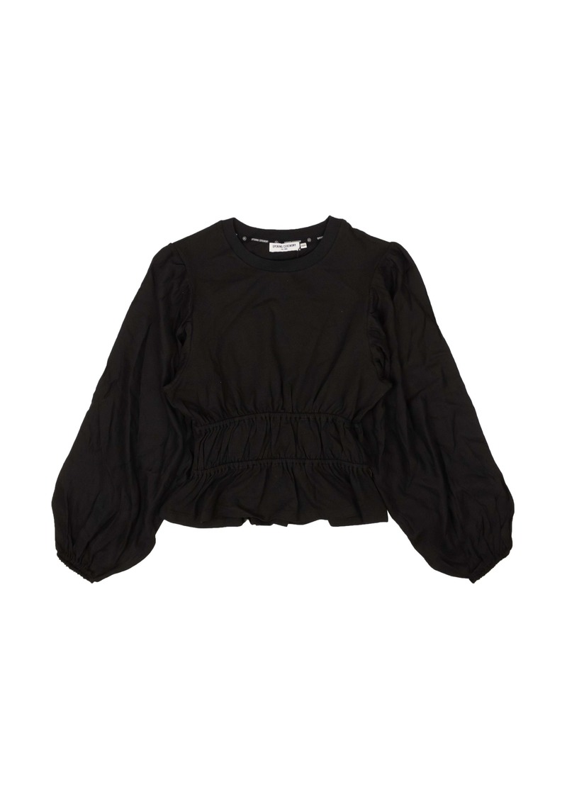 Opening Ceremony Silk Long Sleeve Blouse Top - Black