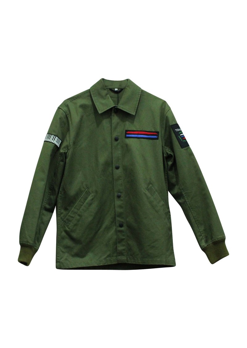 Opening Ceremony Symphony Patch Coach Jacket in Green Cotton