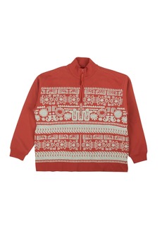 Opening Ceremony Rust And Powder Blue Wool Aztec Sweater