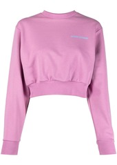 Opening Ceremony word torch cropped sweatshirt