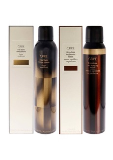 Grandiose Hair Plumping Mousse and Free Styler Working Hairspray Kit by Oribe for Unisex - 2 Pc Kit 5.7oz Mousse, 9oz Hairspray