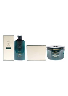 Moisture and Control Deep Treatment Masque and Priming Lotion Leave-In Conditioning Detangler Kit by Oribe for Unisex - 2 Pc Kit 8.5oz Masque, 8.5oz Detangler