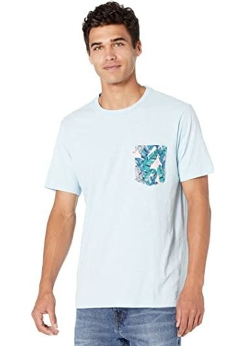 Original Penguin Leaf Print Pocket Short Sleeve Tee Shirt