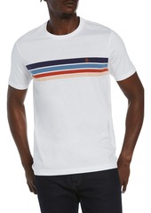 Original Penguin Chest Stripe Cotton T-Shirt in Bright White at Nordstrom