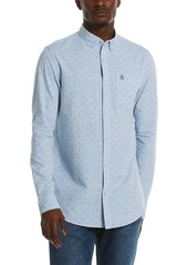 Original Penguin Dobby Cotton Button-Down Shirt in Blue Sapphire at Nordstrom