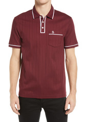 Original Penguin Earl Knit Cotton Polo in Tawny Port at Nordstrom