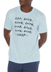 Original Penguin Eat Drink Graphic Tee in Cool Blue at Nordstrom